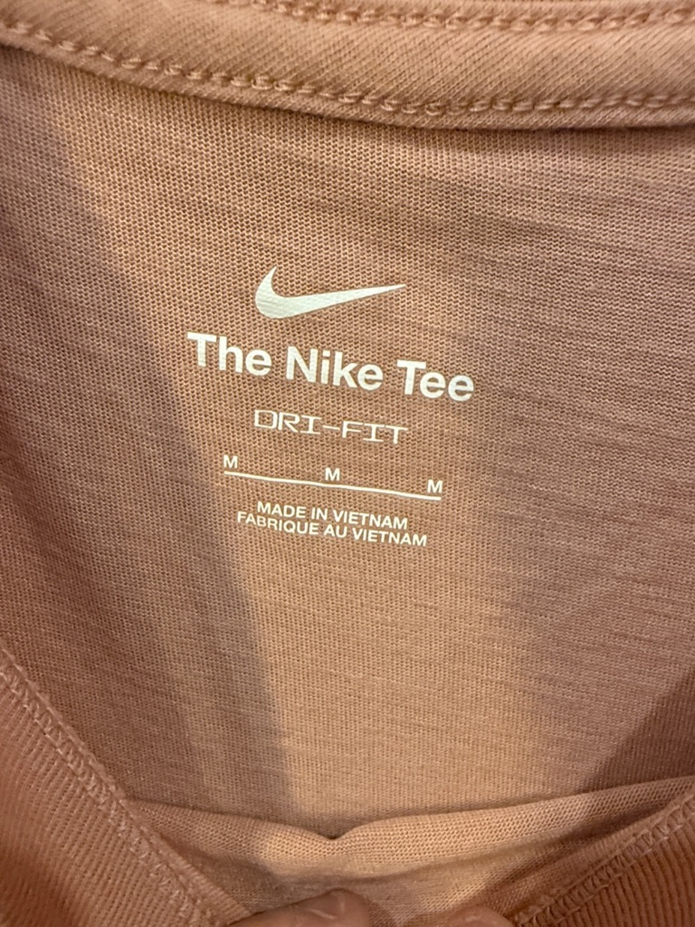 Nike Women's Dusty Pink Swoosh Tee - Picture 2 of 3